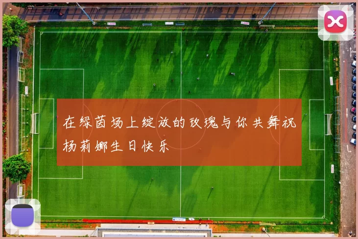 在绿茵场上绽放的玫瑰与你共舞祝杨莉娜生日快乐